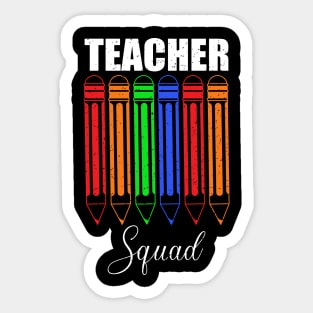 Teacher squad a gift for the teacher Sticker